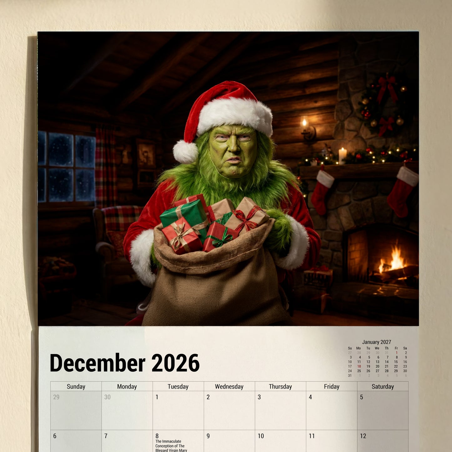 Ugly Trump Calendar 2026